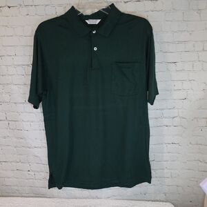 Vintage Brooks Brothers Lisle Pima Cotton Polo Made in USA Green Size M